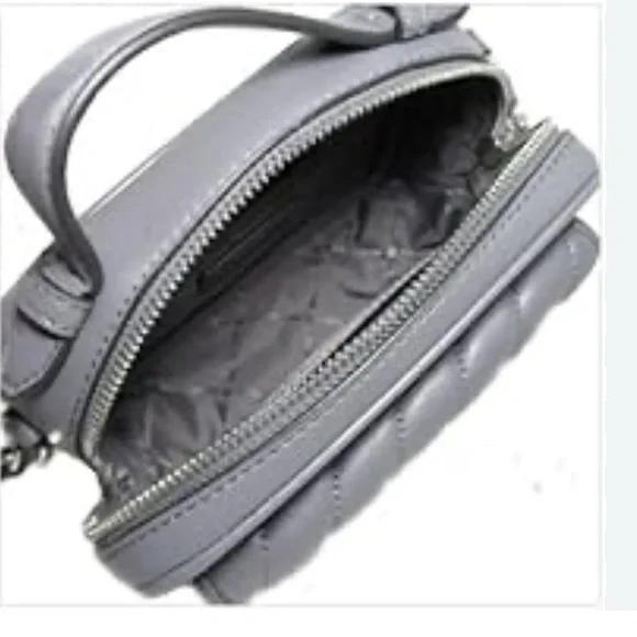 Michael Kors Gray Quilted Women's Bag - Picture 3 of 3